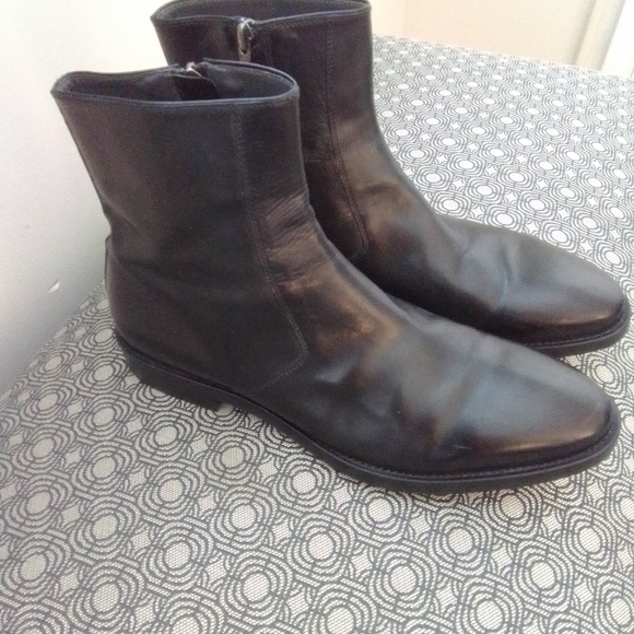 To Boot New York Men’s Adam Derrick Designer Black Leather Boots | Size 9 EUC main image 2